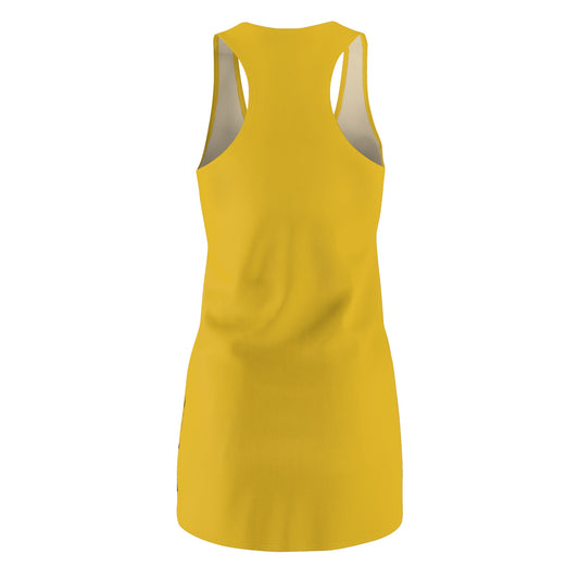 Racerback Dress — Retro 'We Can Cheese It' Vintage Rosie-Inspired Yellow Dress