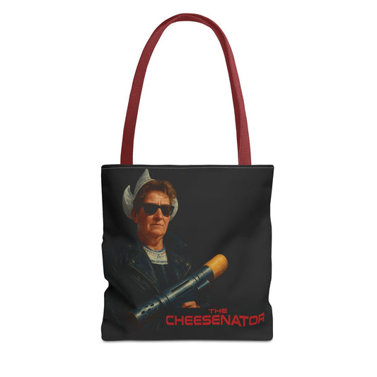 Cheesenator Graphic Tote Bag — Retro Cool Novelty Carryall