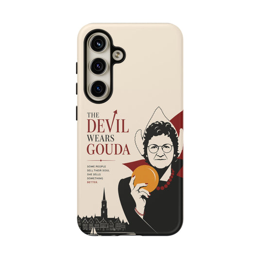 Phone Case — “The Devil Wears Gouda” Vintage Cheese Lover Protective Case