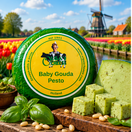 Baby Gouda Pesto — cheese used in Mexican-Inspired Street Pasta Bake