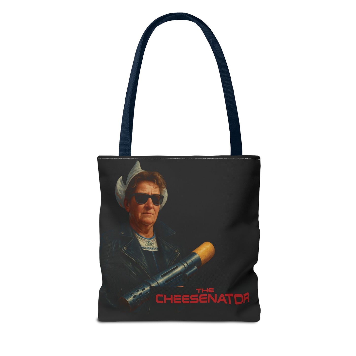 Cheesenator Graphic Tote Bag — Retro Cool Novelty Carryall