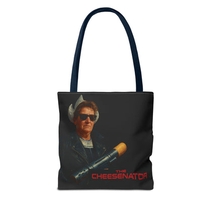 Cheesenator Graphic Tote Bag — Retro Cool Novelty Carryall