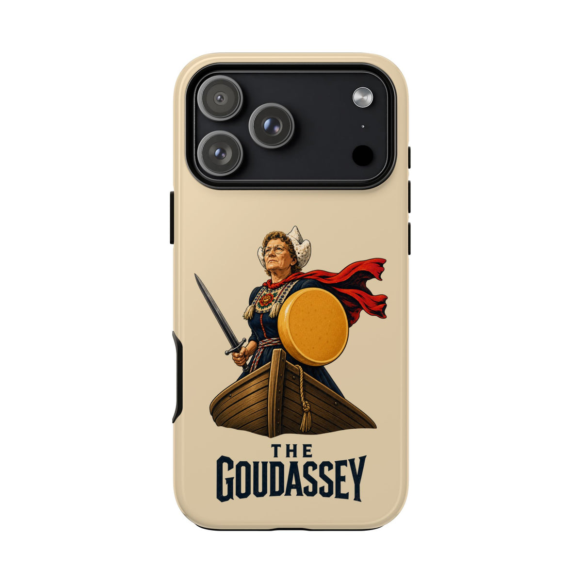 The Goudassey Phone Case — Viking Cheese Shield Design