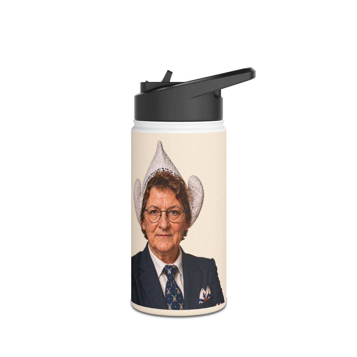Insulated Water Bottle — Retro 'That's What Cheese Said' Speech Bubble Design