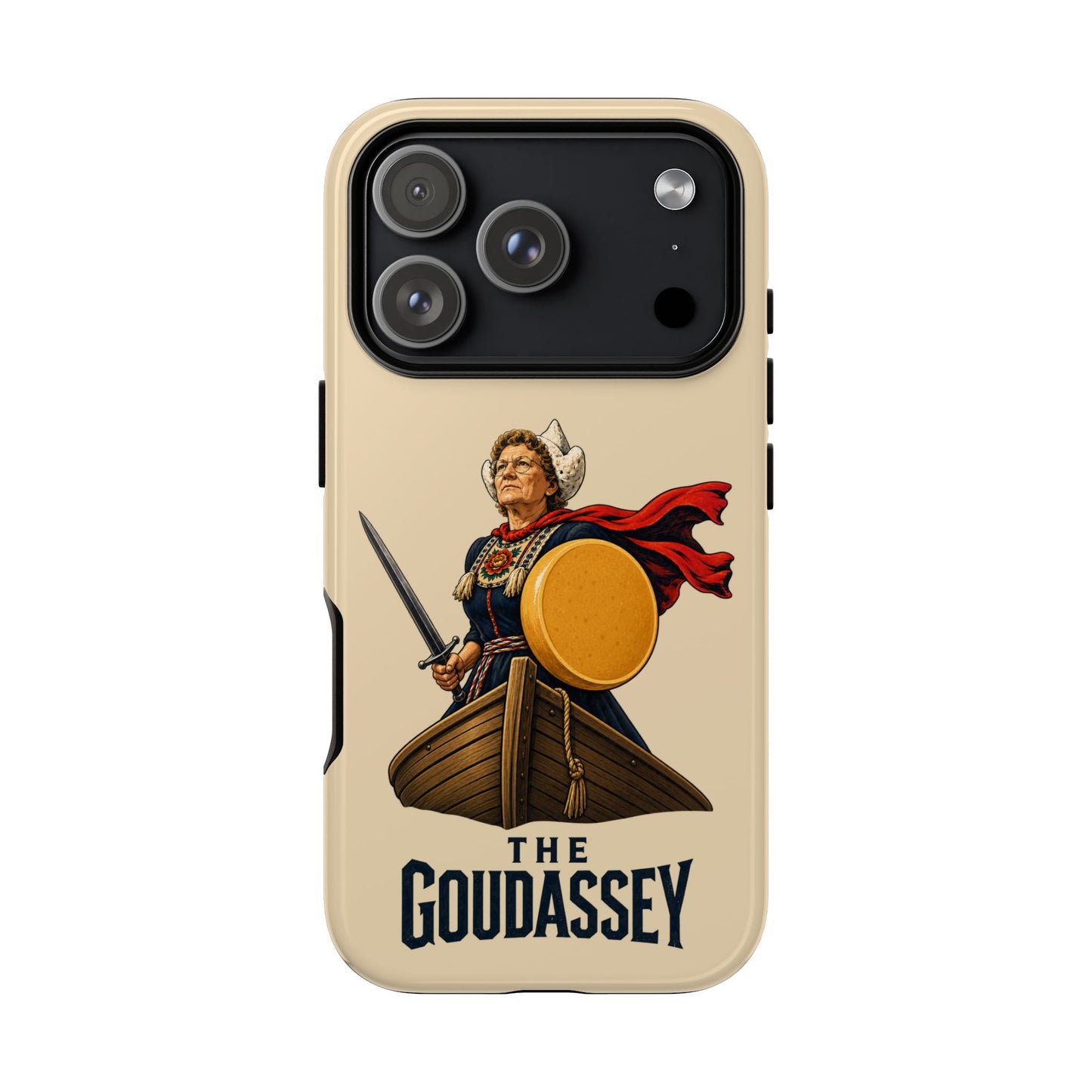 The Goudassey Phone Case — Viking Cheese Shield Design