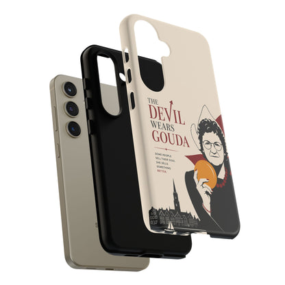 Phone Case — “The Devil Wears Gouda” Vintage Cheese Lover Protective Case