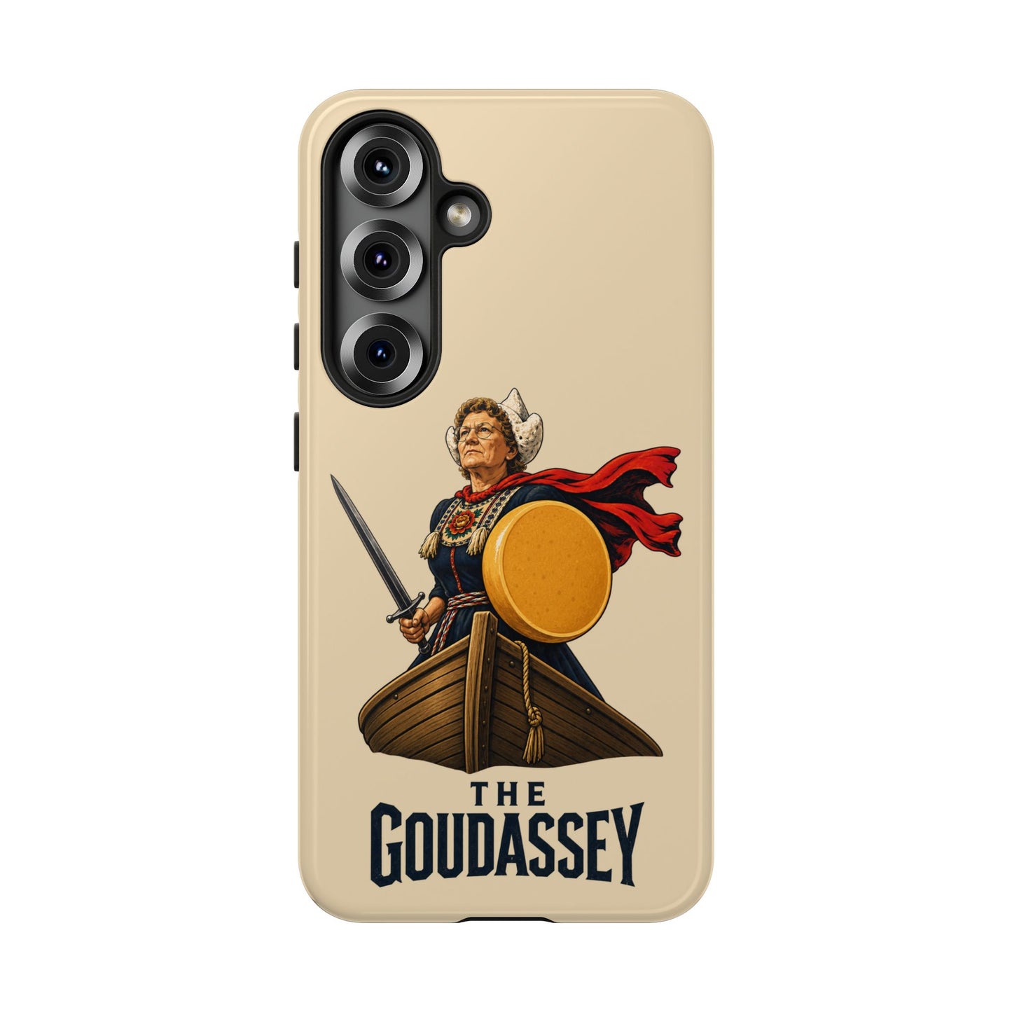 The Goudassey Phone Case — Viking Cheese Shield Design