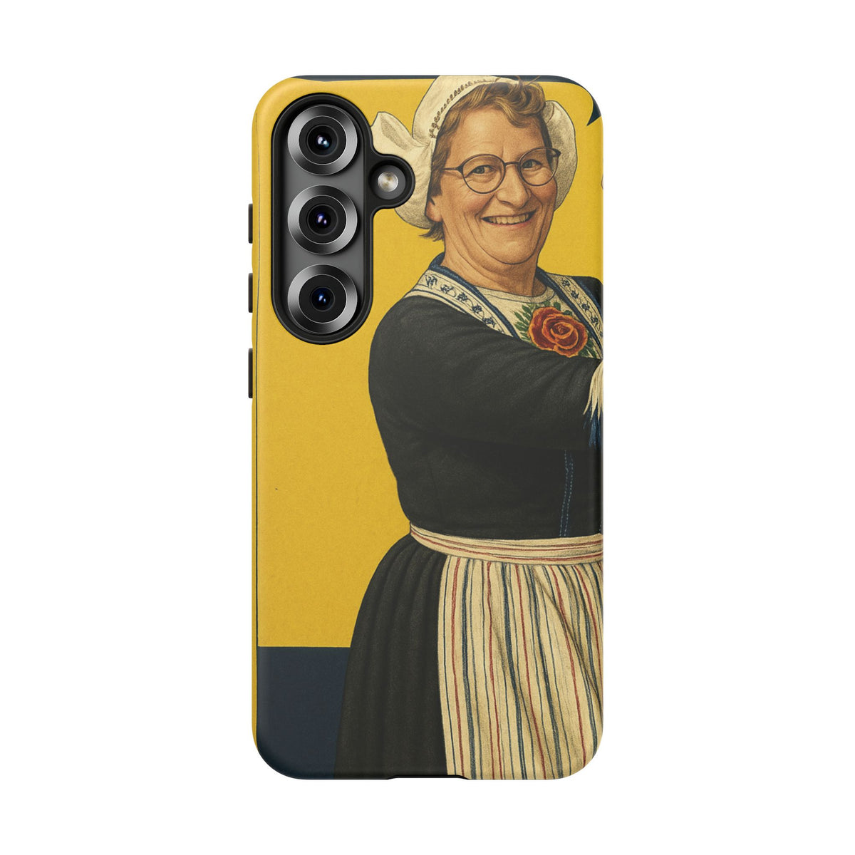 Vintage Nurse Portrait Phone Case – Retro Cheerful Medical Art Tough Case
