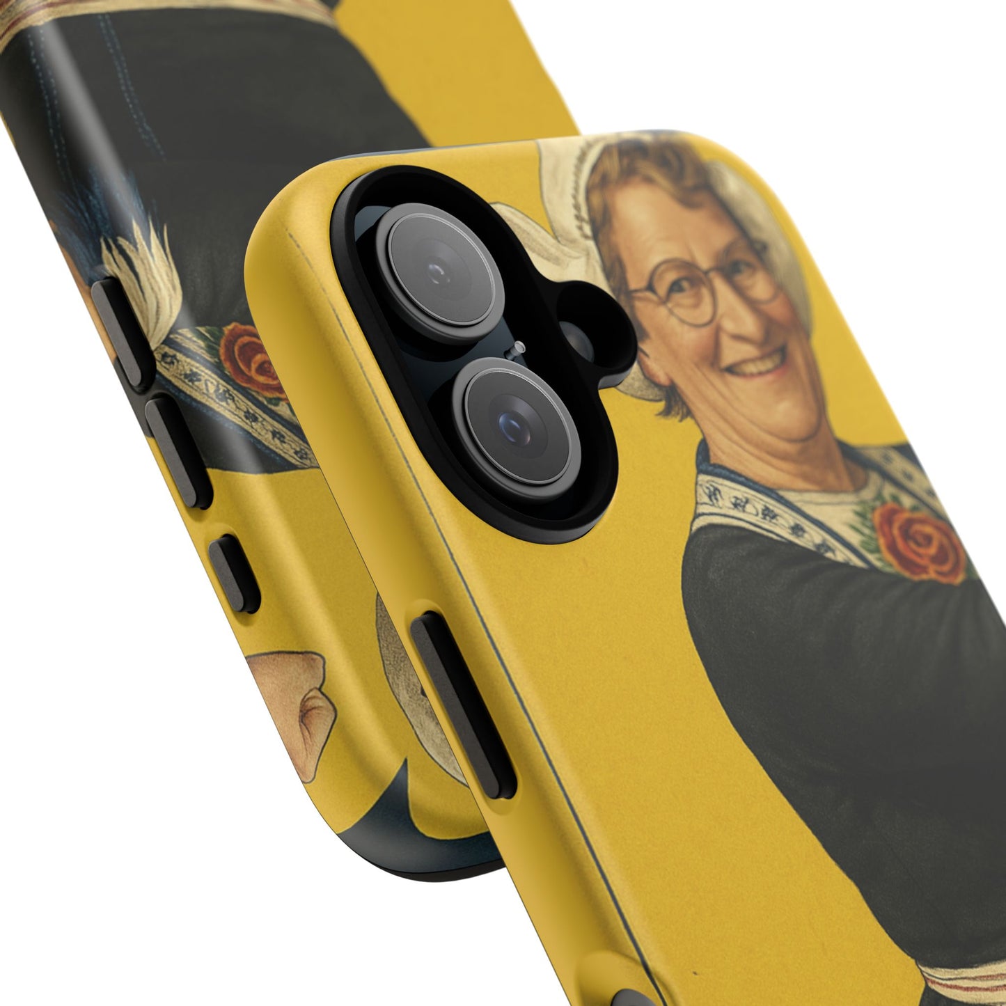 Vintage Nurse Portrait Phone Case – Retro Cheerful Medical Art Tough Case