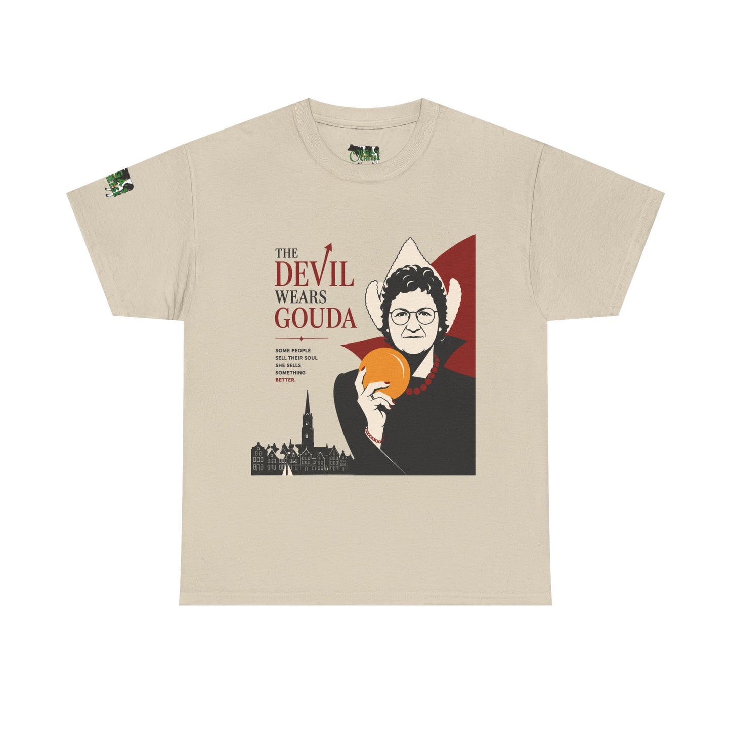 The Devil Wears Gouda T-Shirt – Funny Cheese Parody Tee