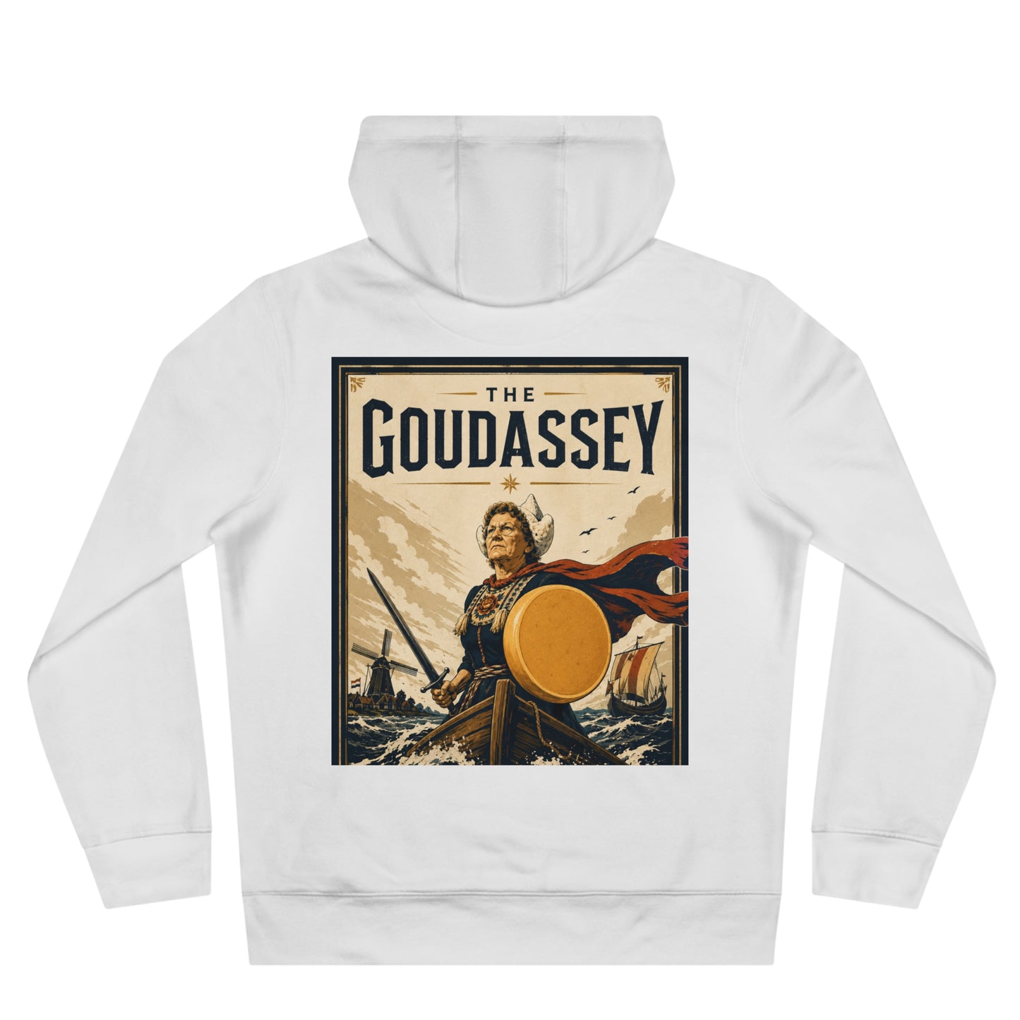 Hoodie - "The Goudassey" Cheese King Graphic Hooded Sweatshirt