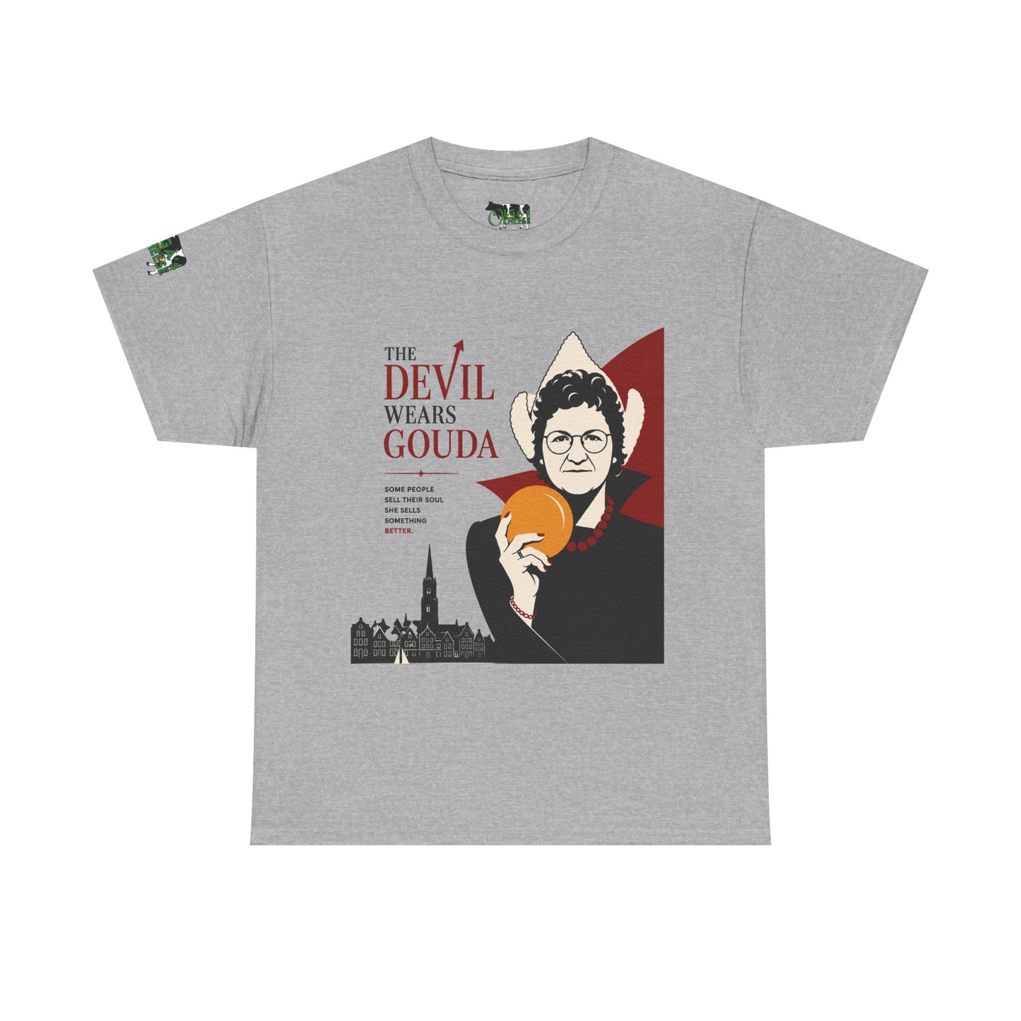 The Devil Wears Gouda T-Shirt – Funny Cheese Parody Tee