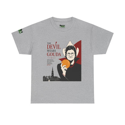 The Devil Wears Gouda T-Shirt – Funny Cheese Parody Tee