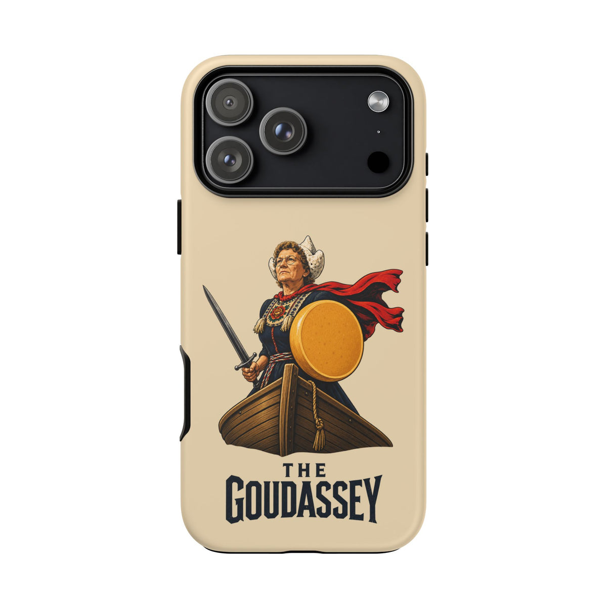 The Goudassey Phone Case — Viking Cheese Shield Design
