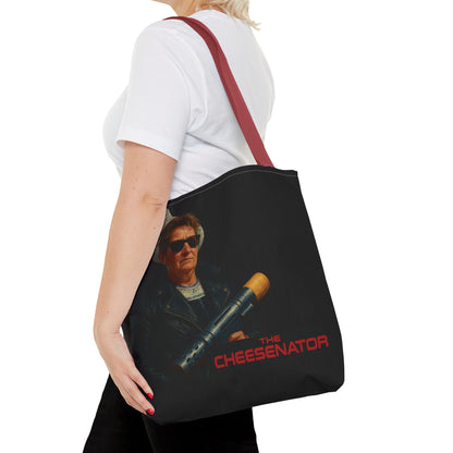 Cheesenator Graphic Tote Bag — Retro Cool Novelty Carryall
