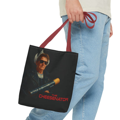 Cheesenator Graphic Tote Bag — Retro Cool Novelty Carryall