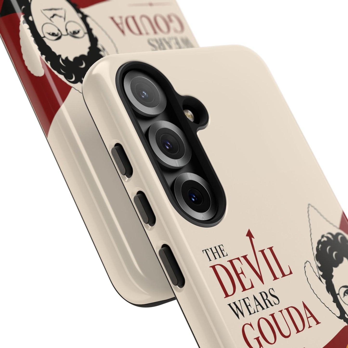 Phone Case — “The Devil Wears Gouda” Vintage Cheese Lover Protective Case