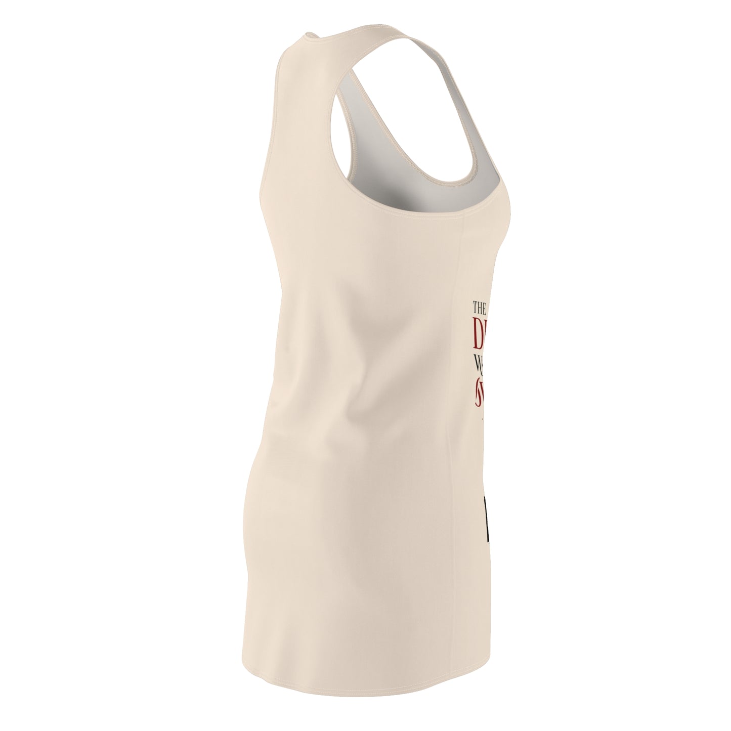 Devil Wears Gouda Racerback Dress — Novelty Cheese Lover Graphic Dress