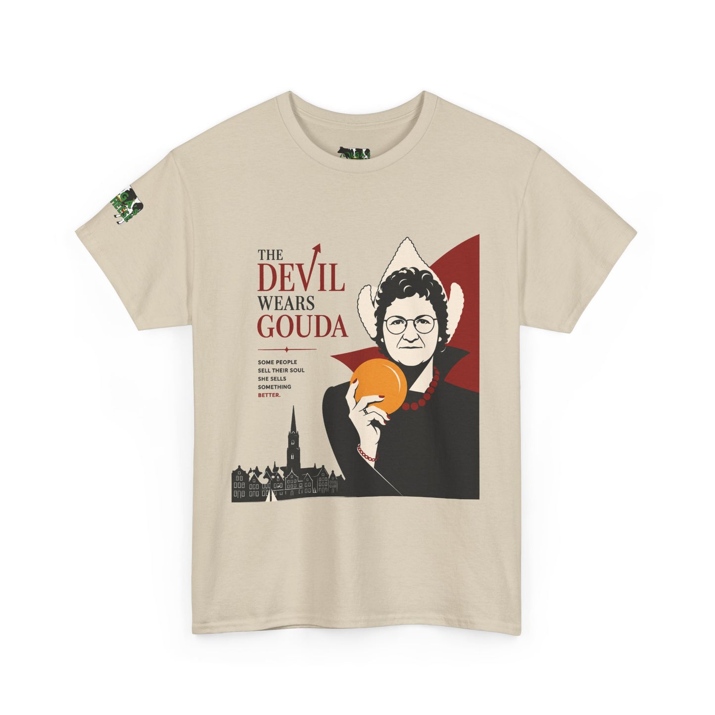 The Devil Wears Gouda T-Shirt – Funny Cheese Parody Tee