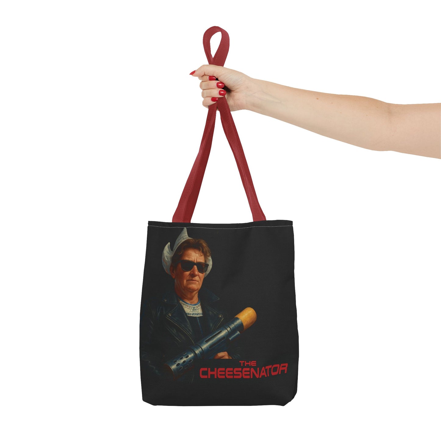 Cheesenator Graphic Tote Bag — Retro Cool Novelty Carryall