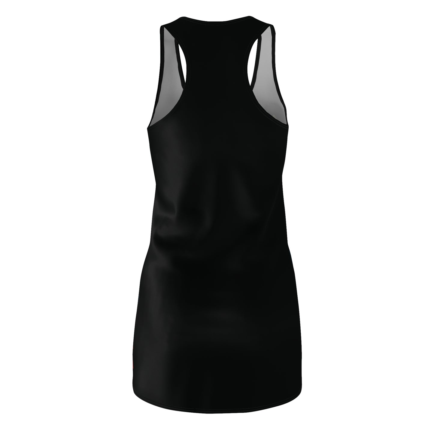 Racerback Dress — 'The Cheesenator' Graphic Dress with Retro Action Poster Design