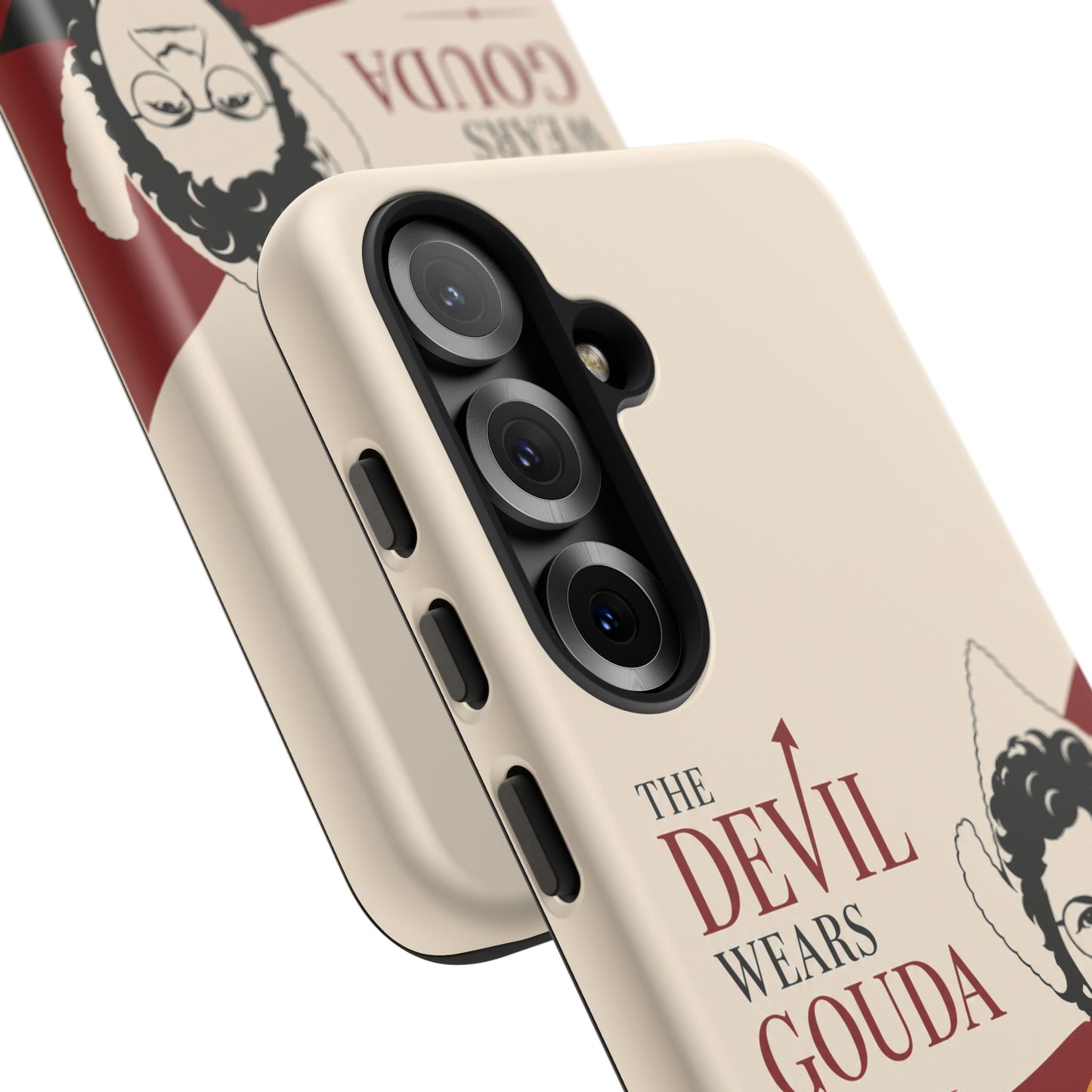 Phone Case — “The Devil Wears Gouda” Vintage Cheese Lover Protective Case