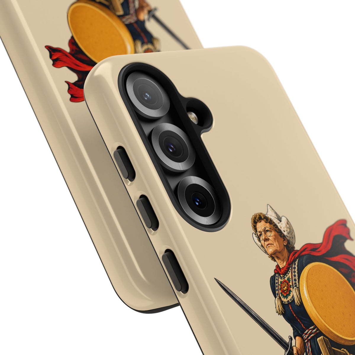 The Goudassey Phone Case — Viking Cheese Shield Design