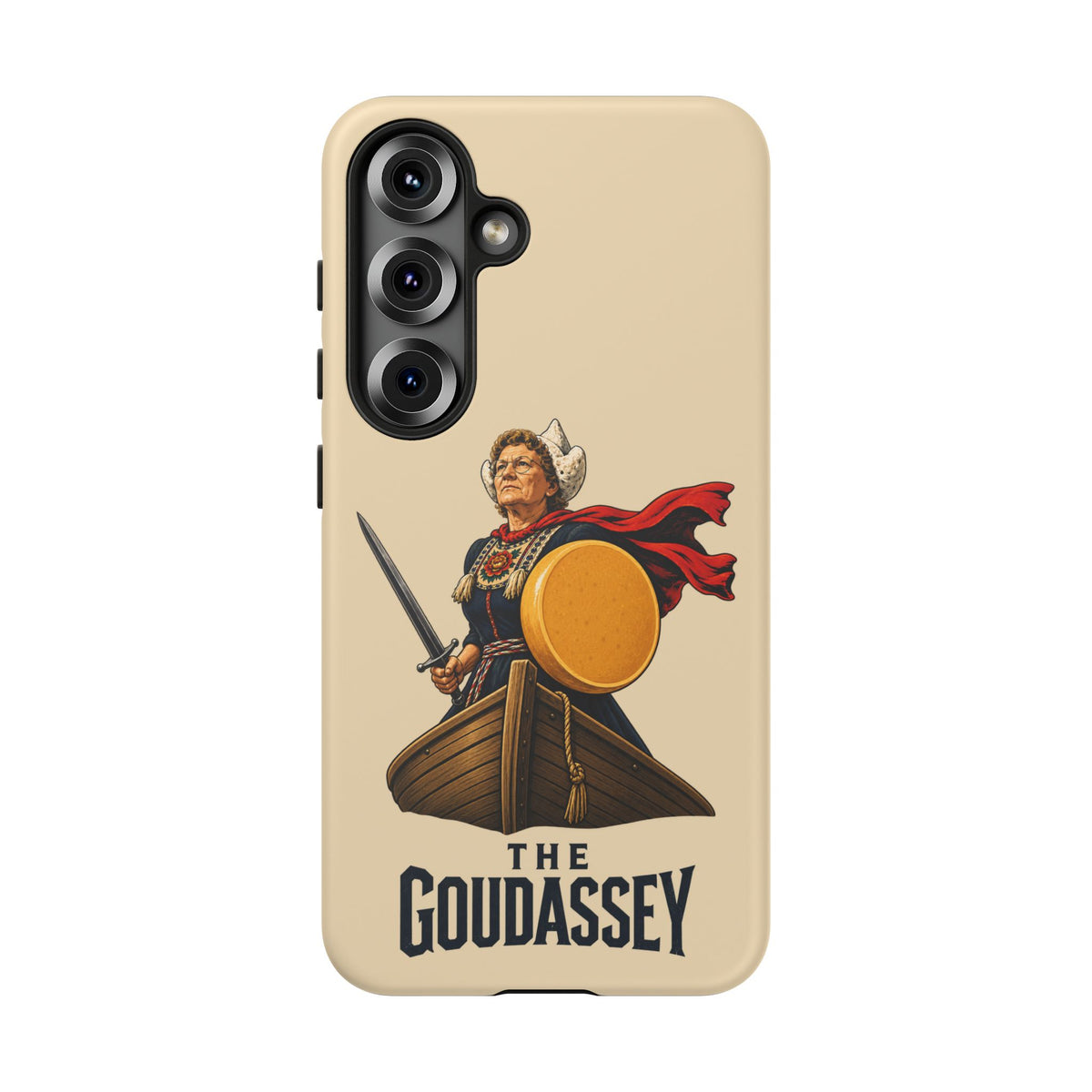 The Goudassey Phone Case — Viking Cheese Shield Design