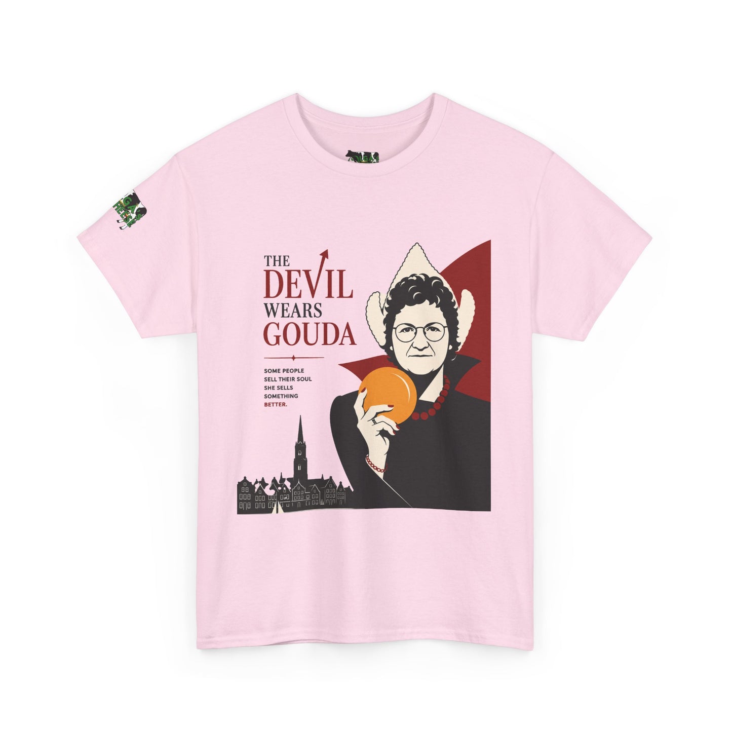 The Devil Wears Gouda T-Shirt – Funny Cheese Parody Tee