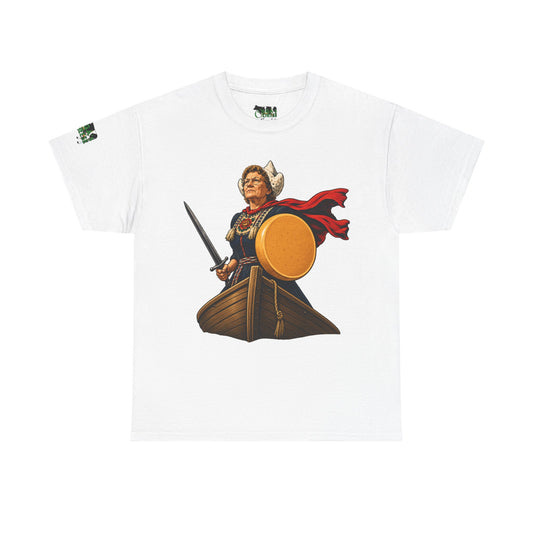 Viking Cheese Warrior T-Shirt — “The Goudassey” Graphic Tee