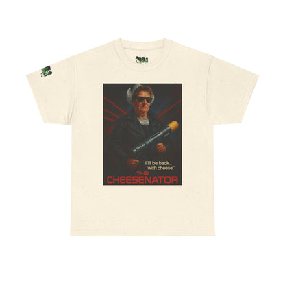 Cheesenator T-Shirt — 'I'll Be Back... with Cheese' Retro Poster Tee