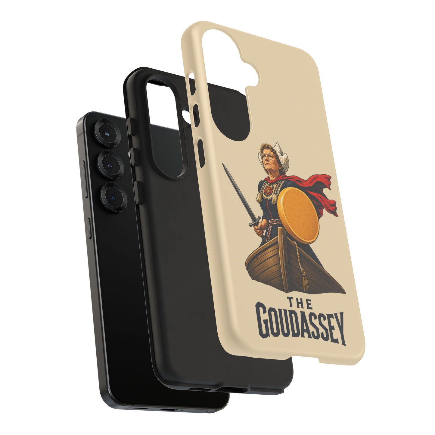 The Goudassey Phone Case — Viking Cheese Shield Design