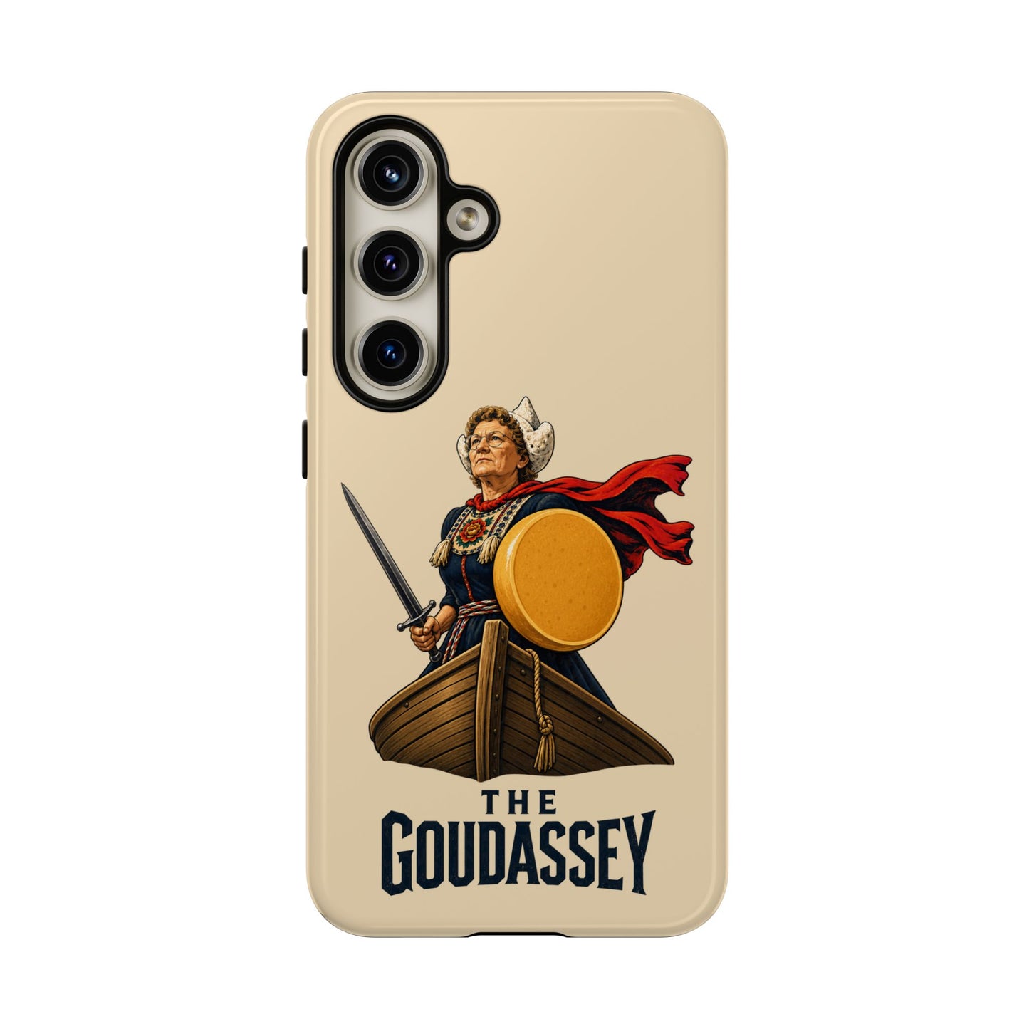 The Goudassey Phone Case — Viking Cheese Shield Design