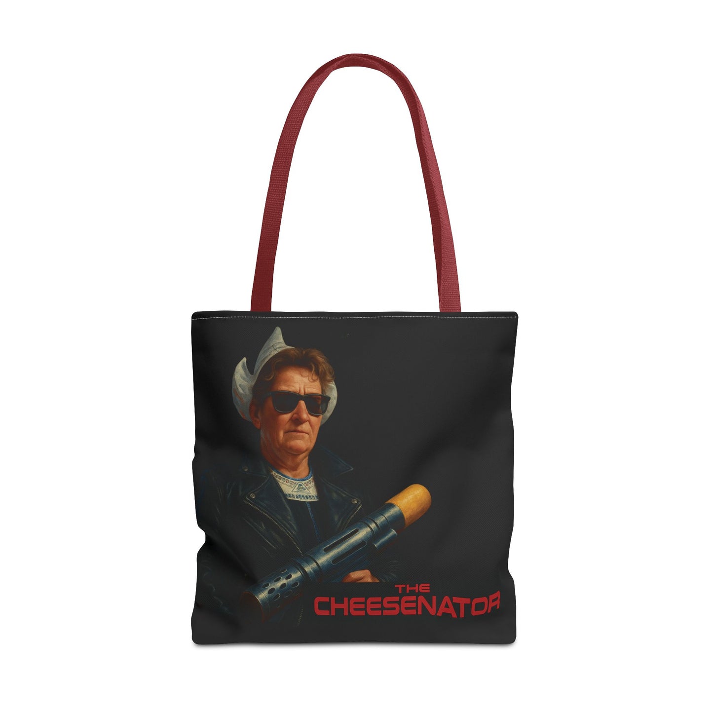 Cheesenator Graphic Tote Bag — Retro Cool Novelty Carryall