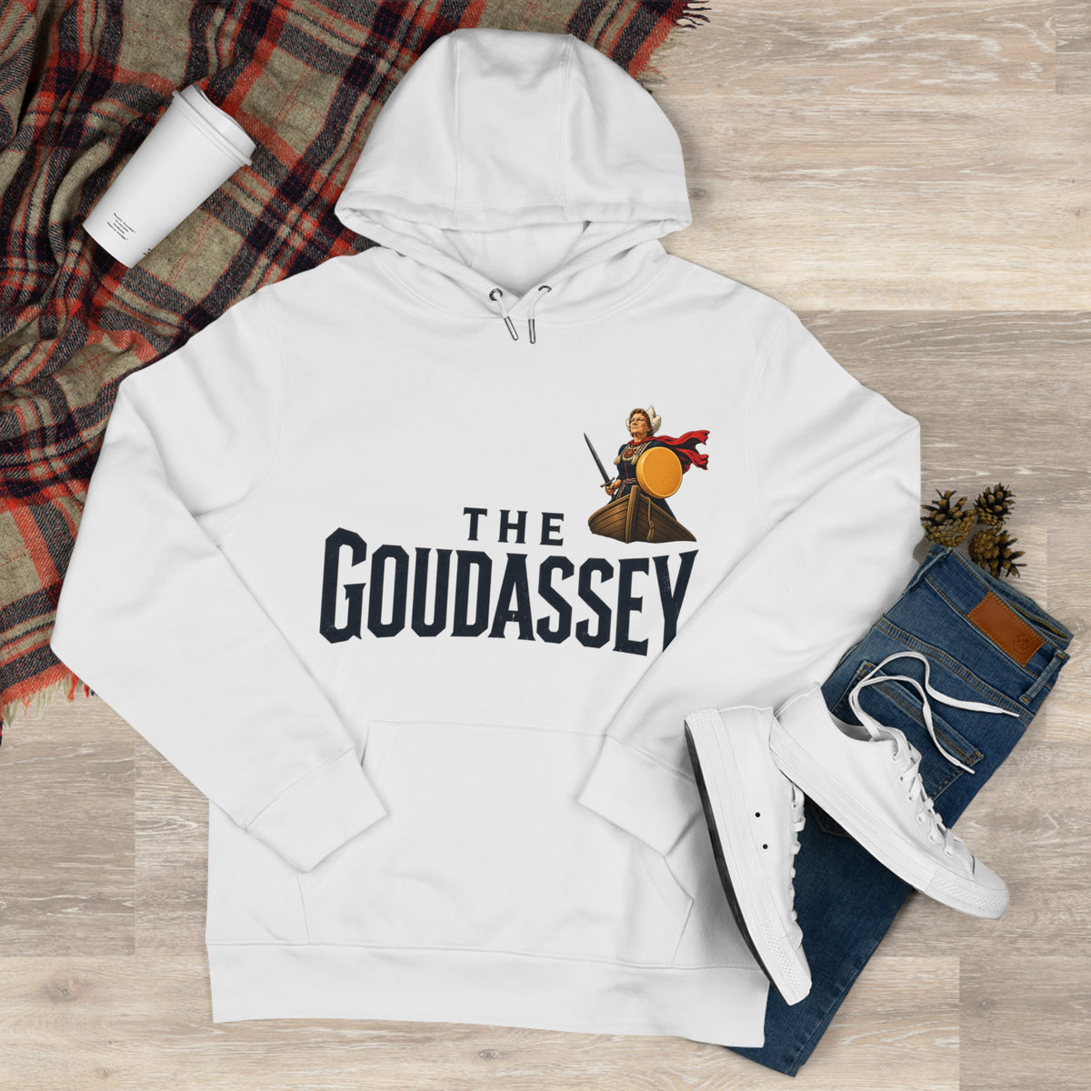 Hoodie - "The Goudassey" Cheese King Graphic Hooded Sweatshirt