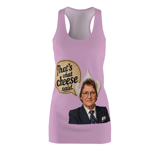Copy of Devil Wears Gouda Racerback Dress — Novelty Cheese Lover Graphic Dress