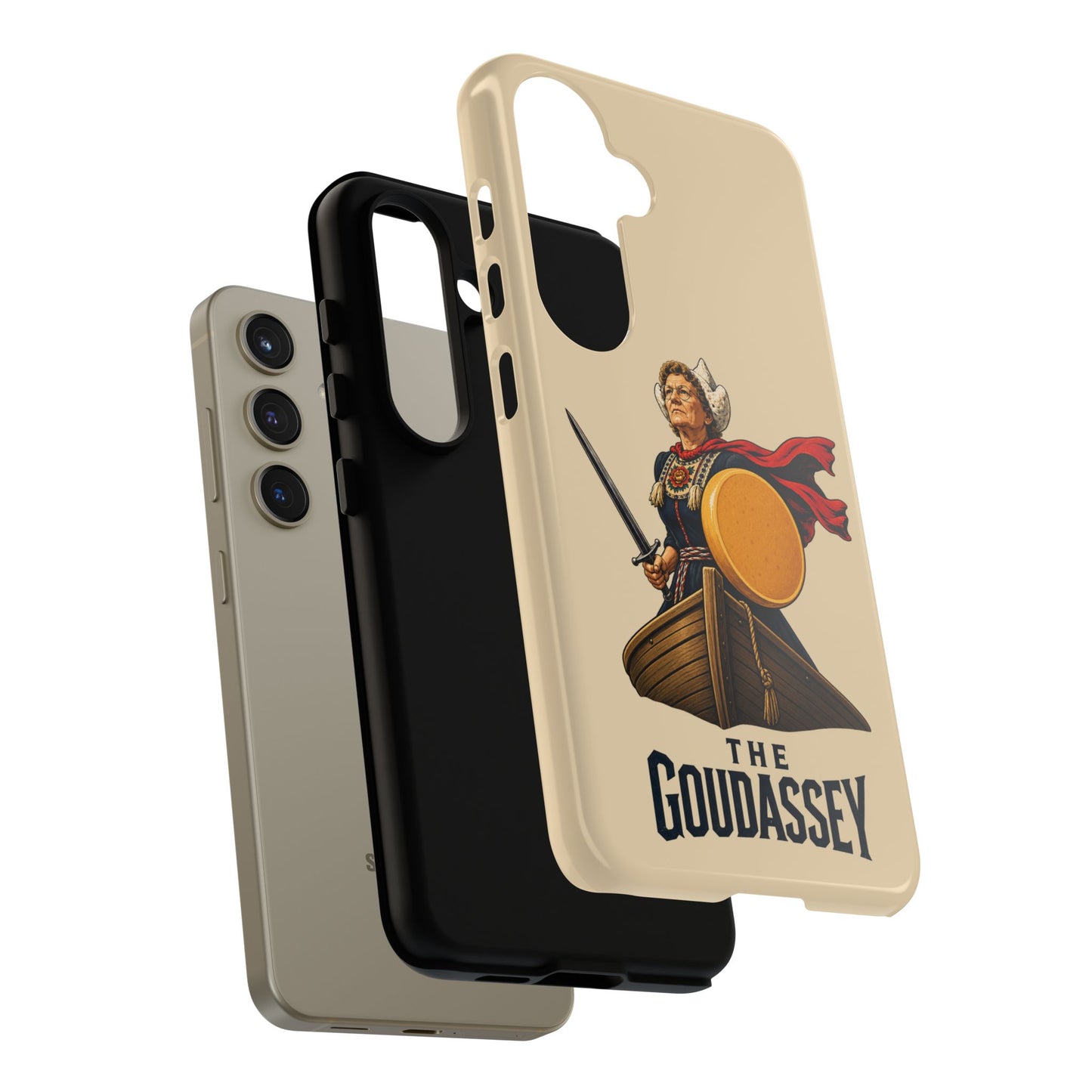 The Goudassey Phone Case — Viking Cheese Shield Design