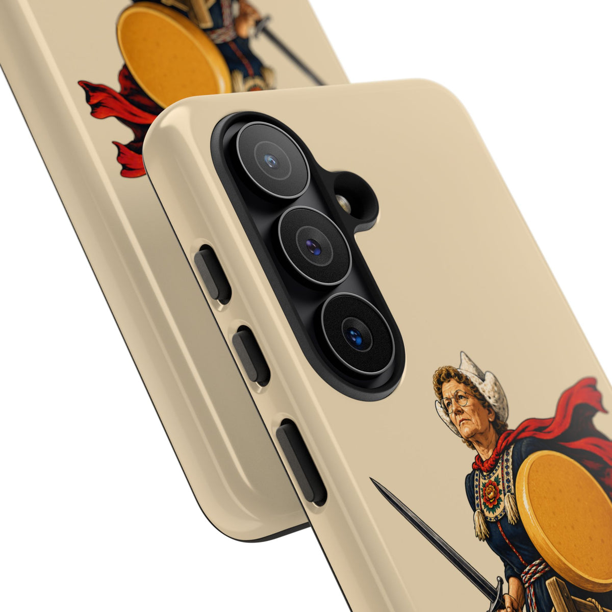 The Goudassey Phone Case — Viking Cheese Shield Design