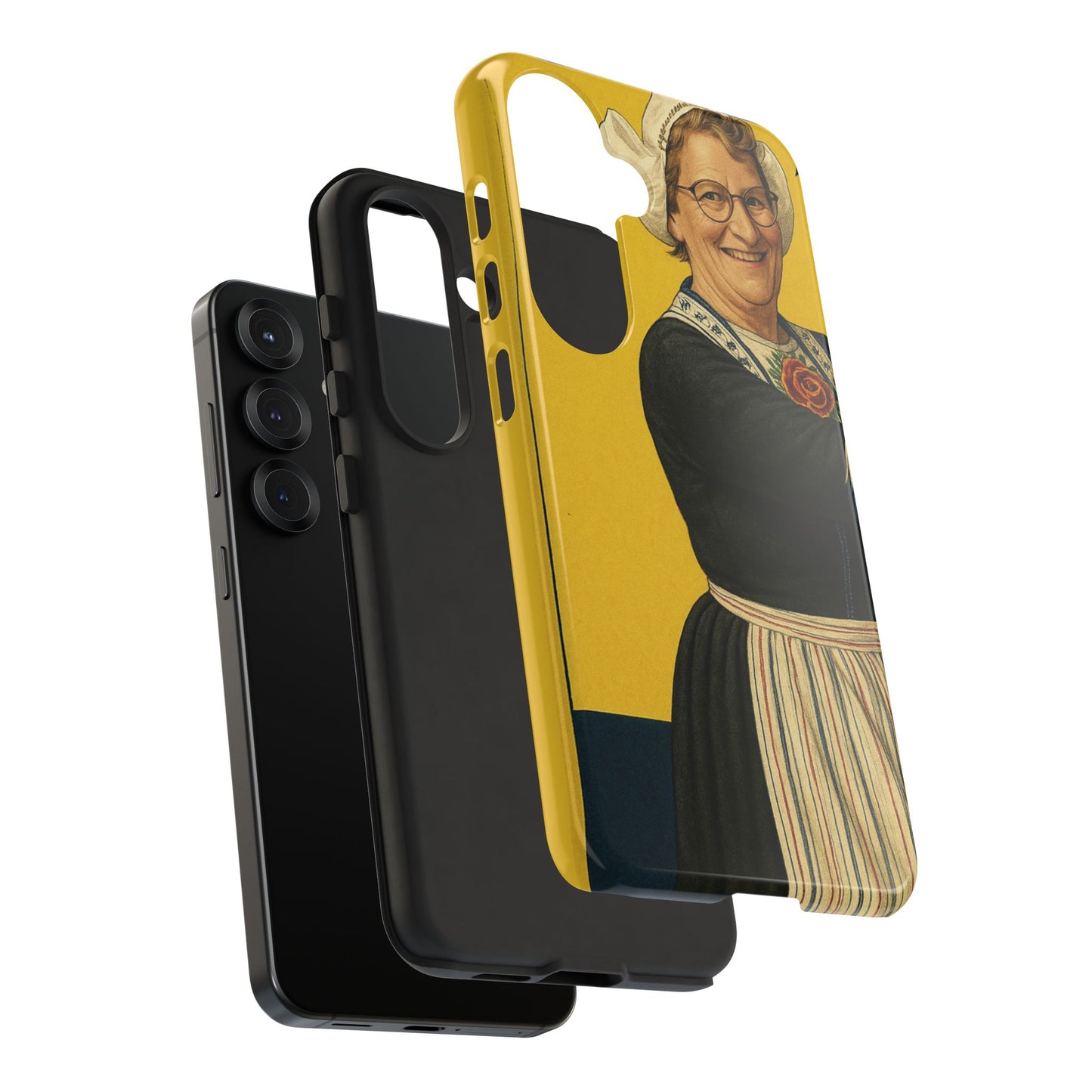 Vintage Nurse Portrait Phone Case – Retro Cheerful Medical Art Tough Case
