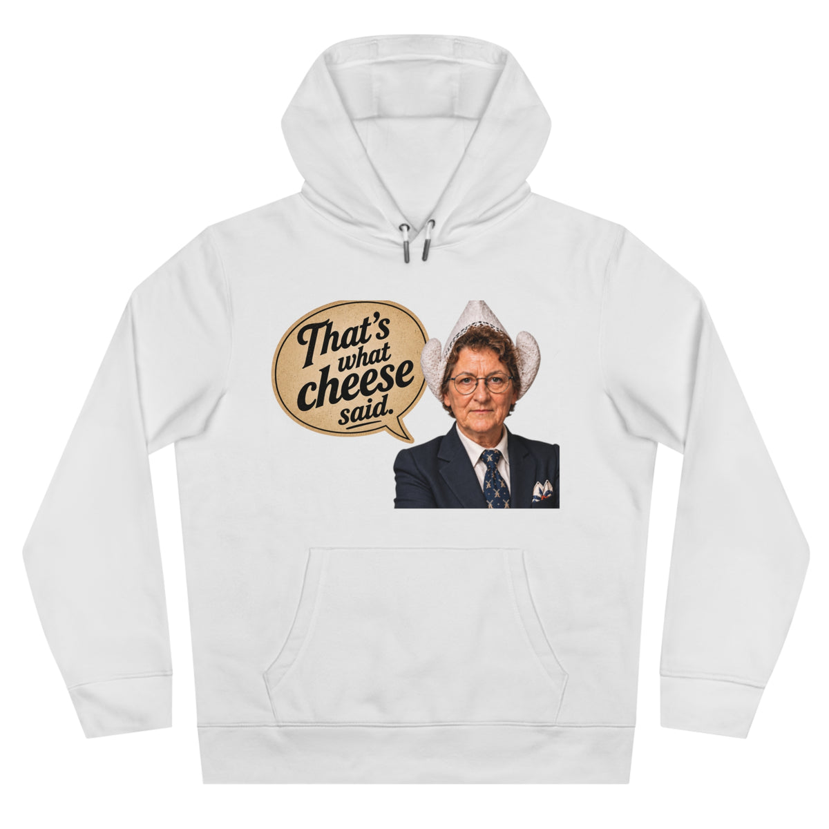 That’s What Cheese Said Hoodie — Retro Cowboy Portrait Graphic Hoodie