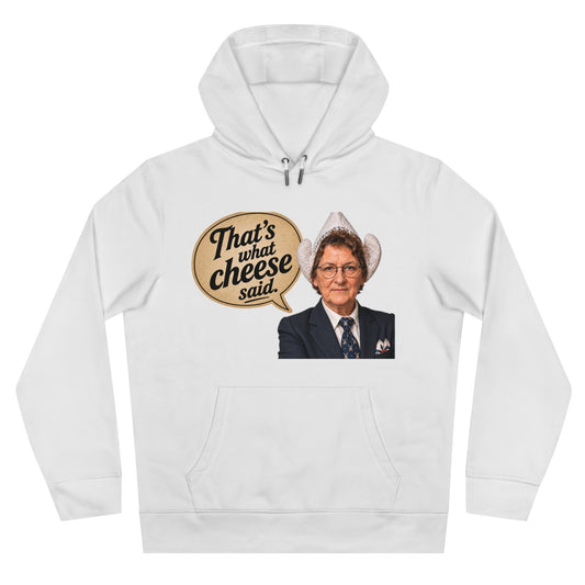 That’s What Cheese Said Hoodie — Retro Cowboy Portrait Graphic Hoodie
