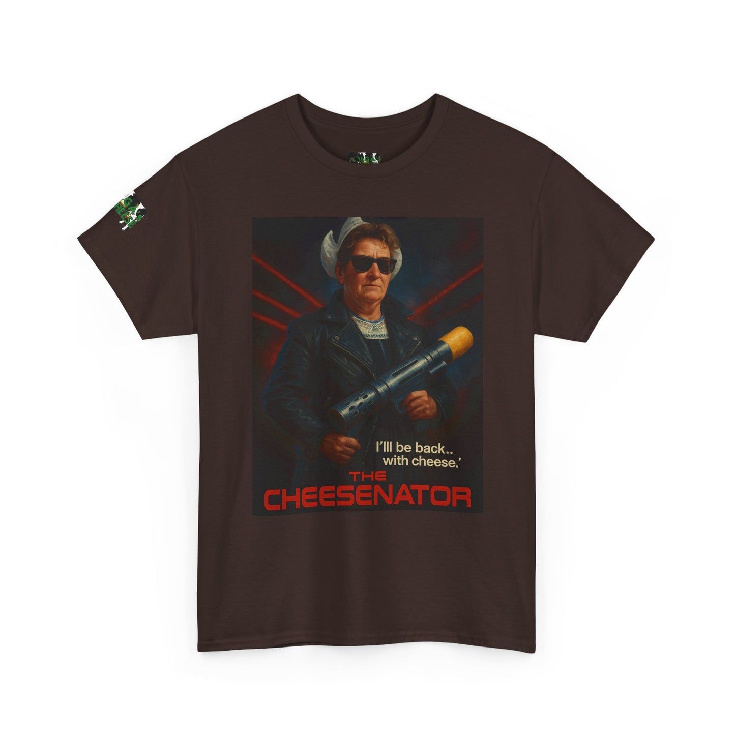 Cheesenator T-Shirt — 'I'll Be Back... with Cheese' Retro Poster Tee