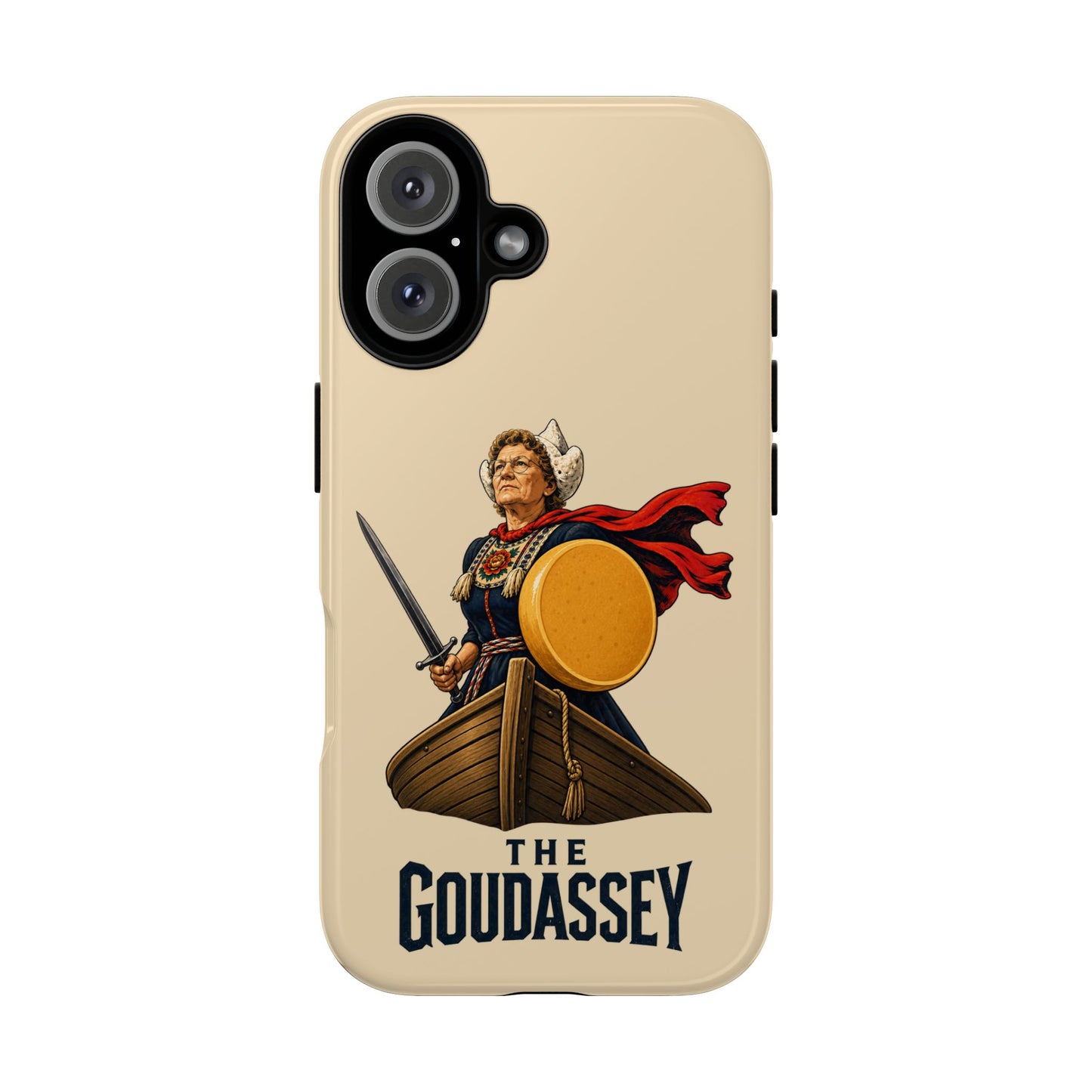 The Goudassey Phone Case — Viking Cheese Shield Design