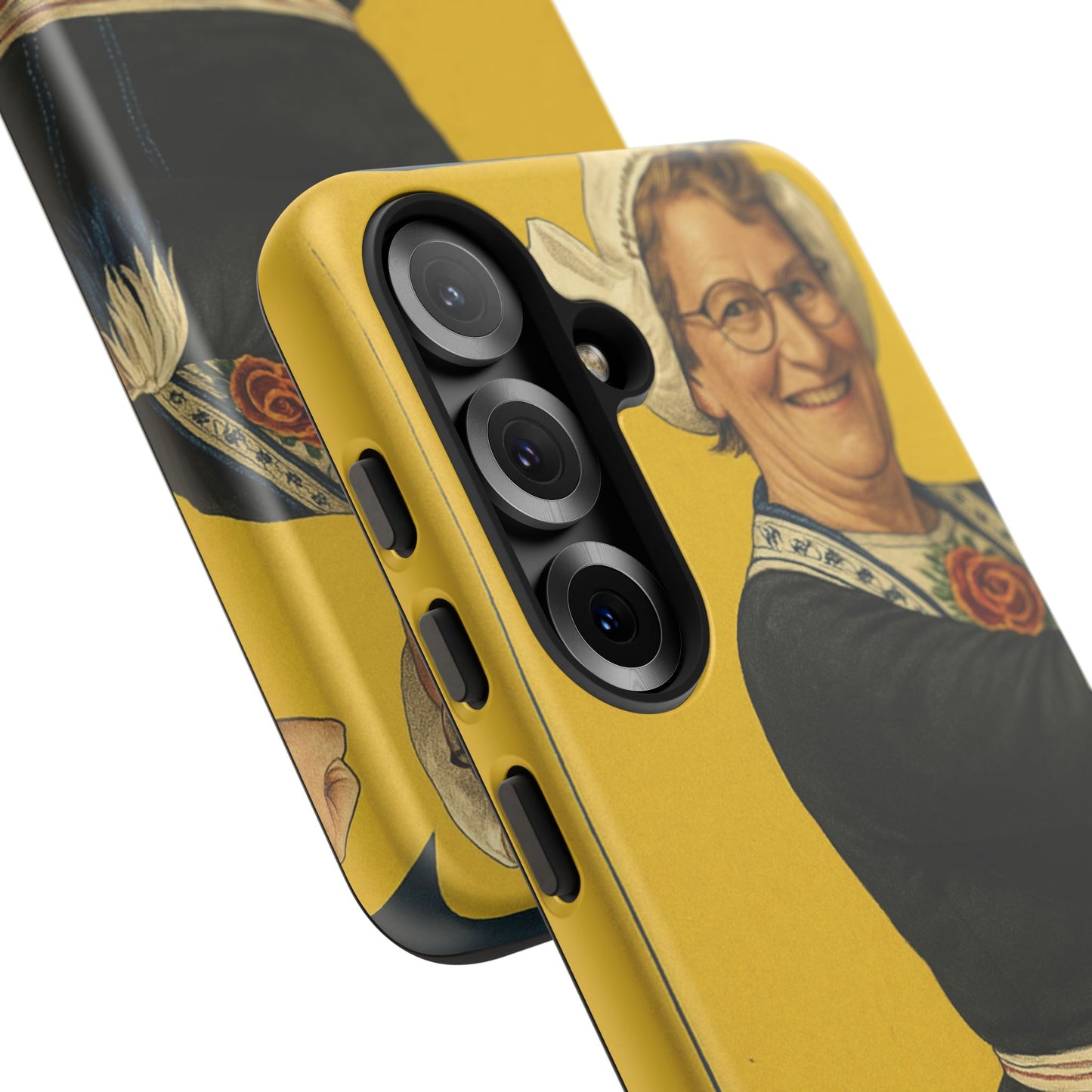 Vintage Nurse Portrait Phone Case – Retro Cheerful Medical Art Tough Case