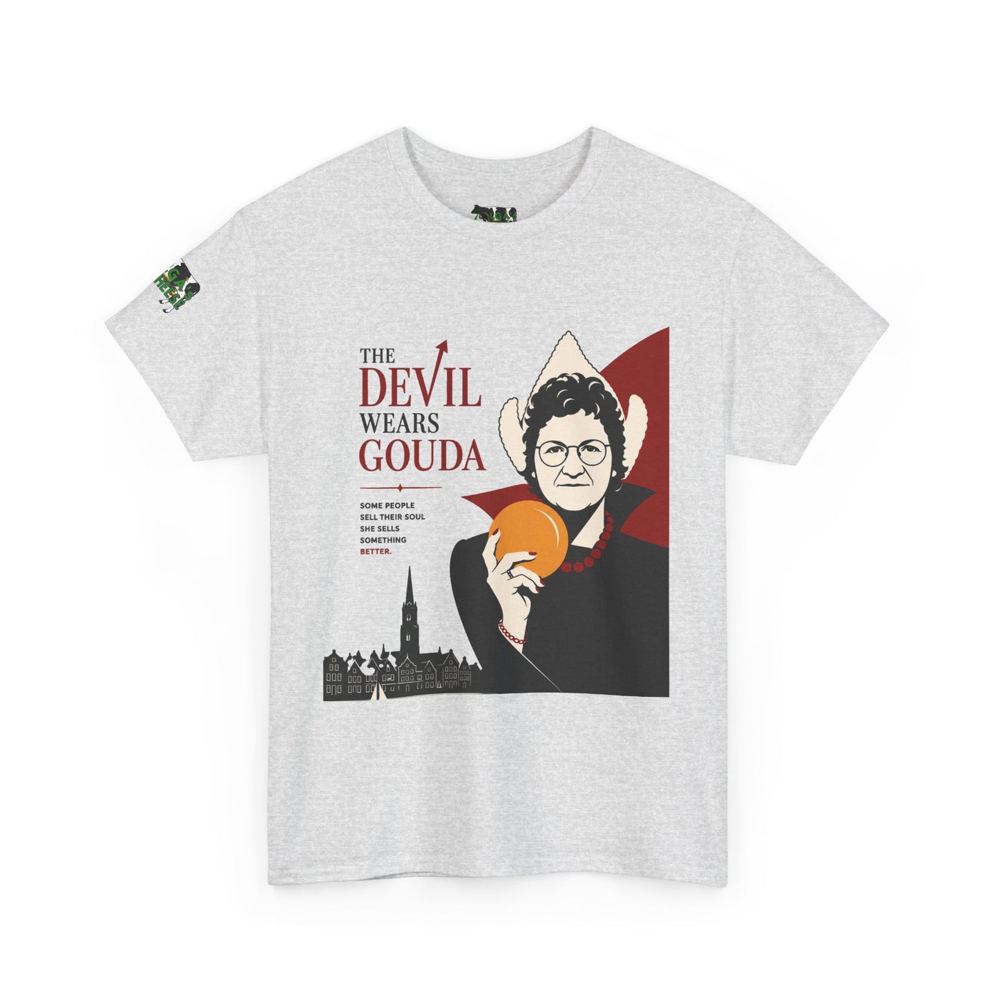 The Devil Wears Gouda T-Shirt – Funny Cheese Parody Tee