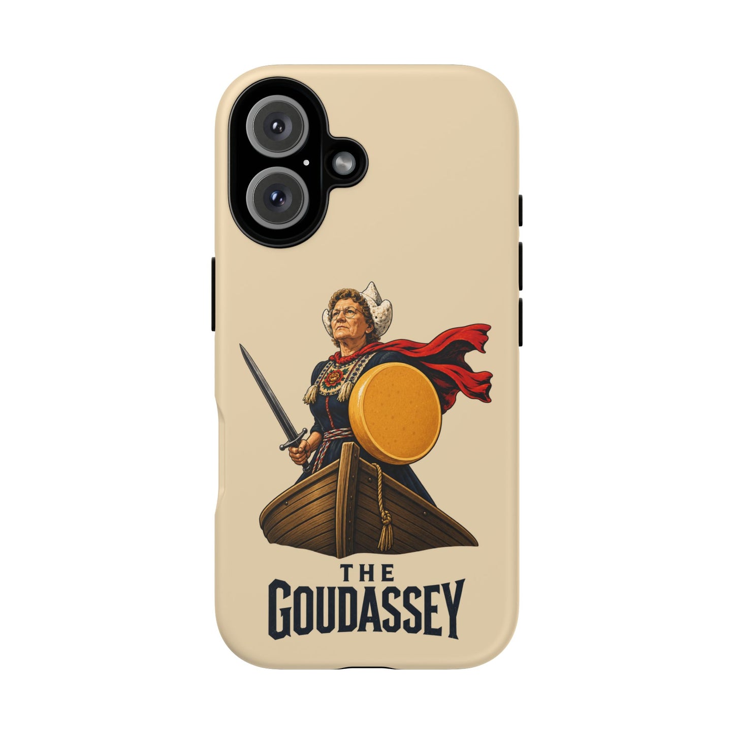 The Goudassey Phone Case — Viking Cheese Shield Design