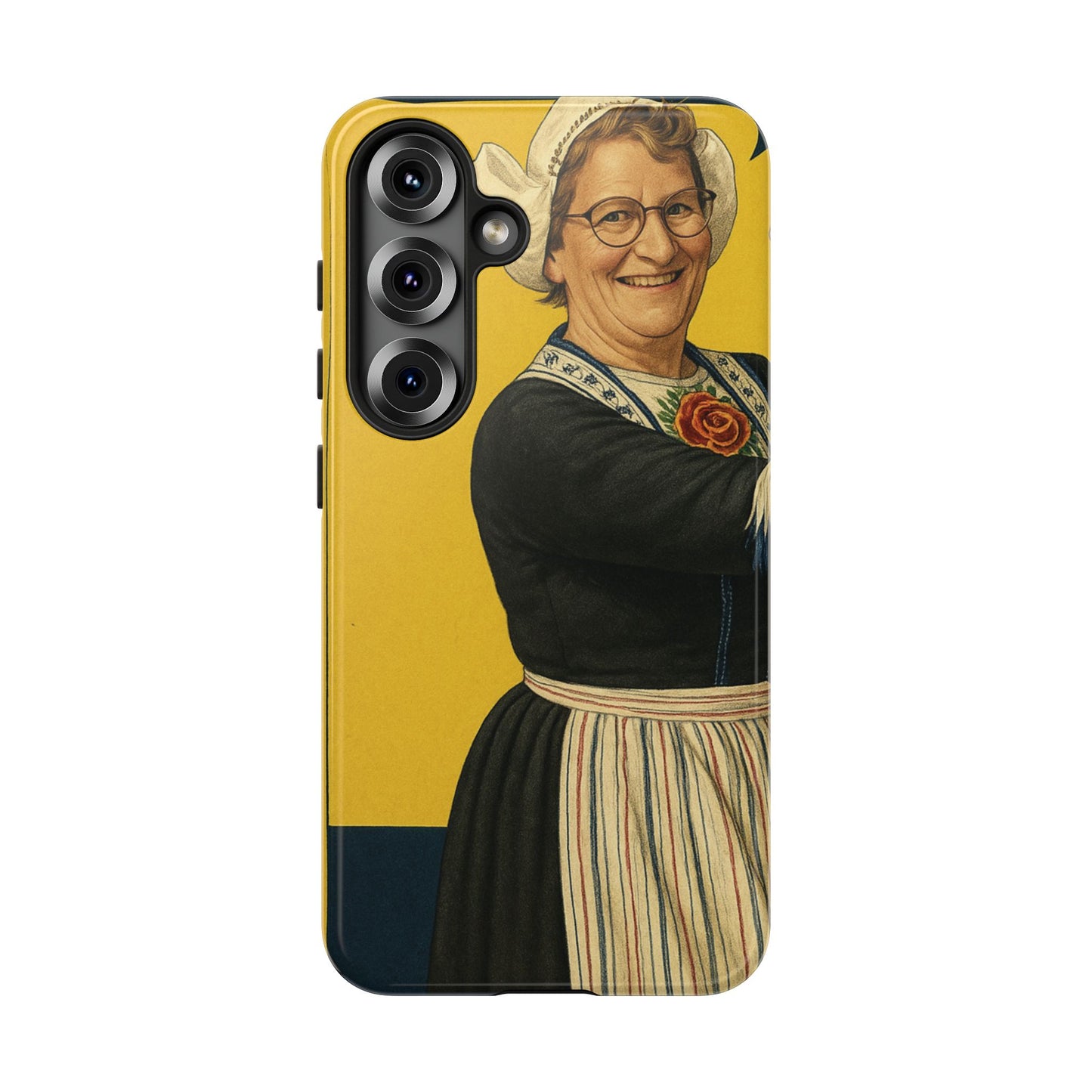 Vintage Nurse Portrait Phone Case – Retro Cheerful Medical Art Tough Case