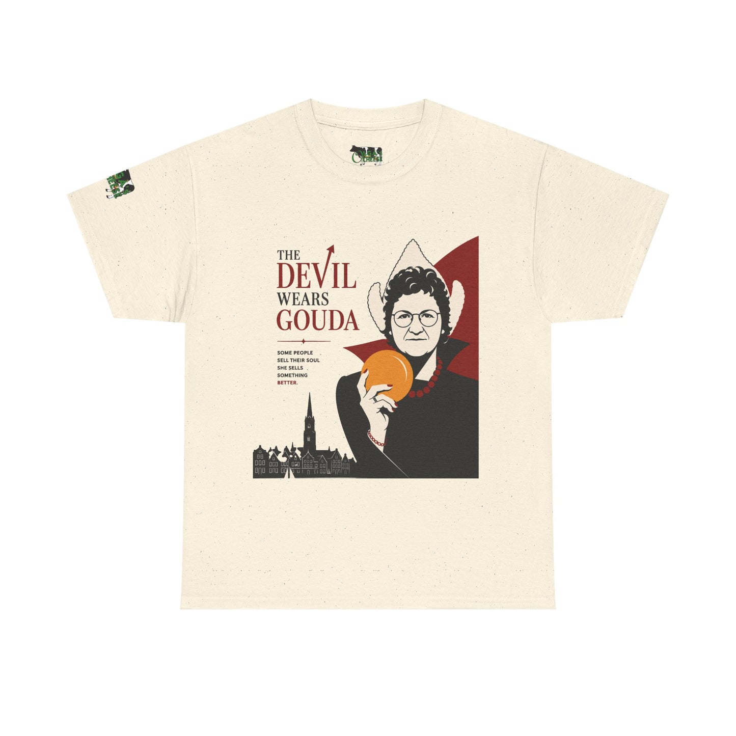 The Devil Wears Gouda T-Shirt – Funny Cheese Parody Tee