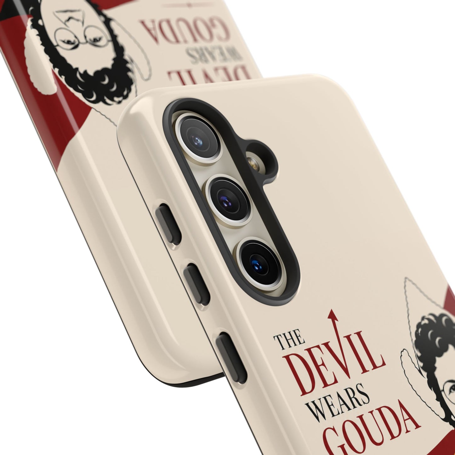 Phone Case — “The Devil Wears Gouda” Vintage Cheese Lover Protective Case