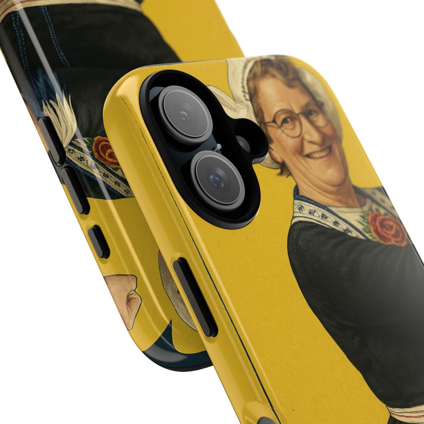 Vintage Nurse Portrait Phone Case – Retro Cheerful Medical Art Tough Case